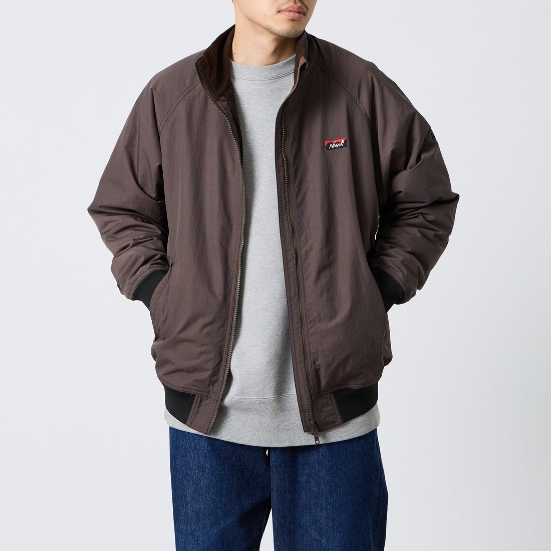 BROWN&&モデル身長：168cm 着用サイズ：M&&