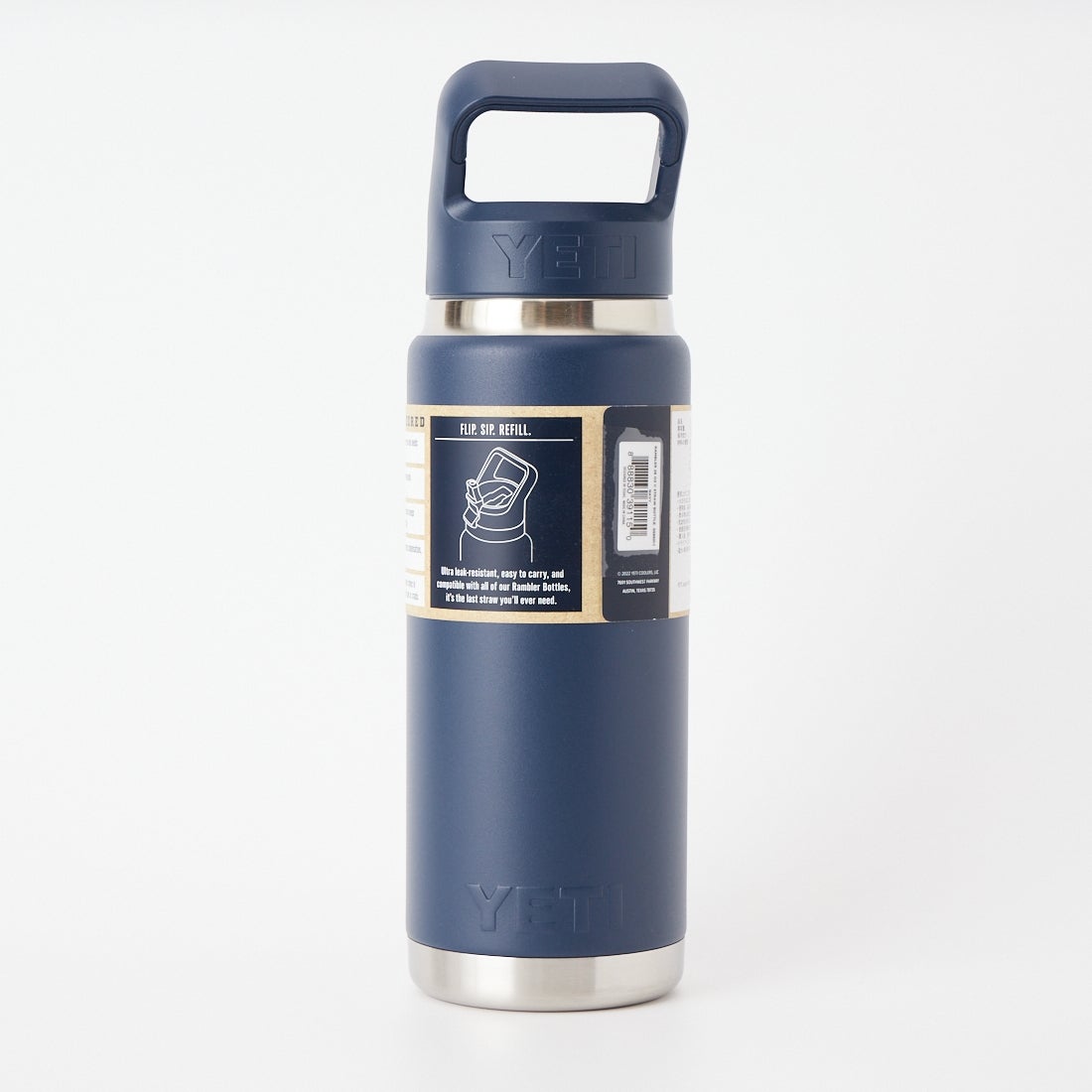 YETI [イエティ] ランブラー 26ozストローウォーターボトル [26OZ-BOTTLE-WITH-STR] NAVY