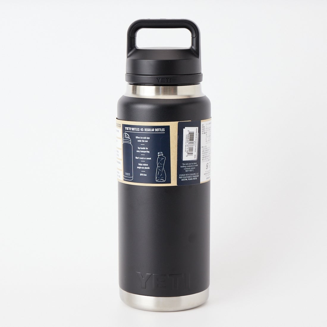 YETI [イエティ] ランブラー 36ozチャグウォーターボトル [36OZ-BOTTLE-WITH-CHU] BLACK
