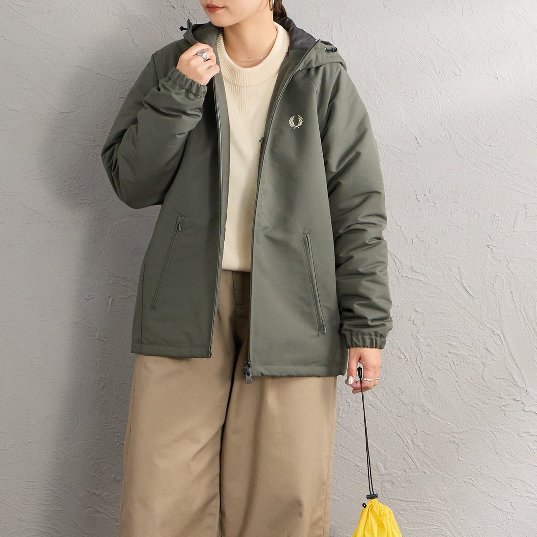 FIELD GREE&&モデル身長：156cm 着用サイズ：S&&