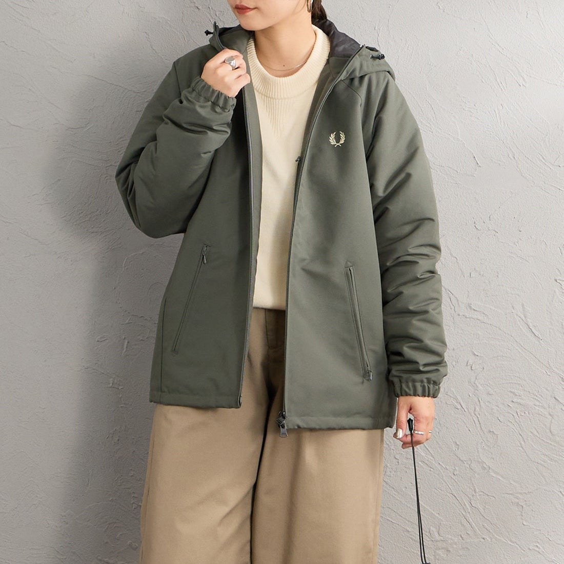 FIELD GREE&&モデル身長：156cm 着用サイズ：S&&