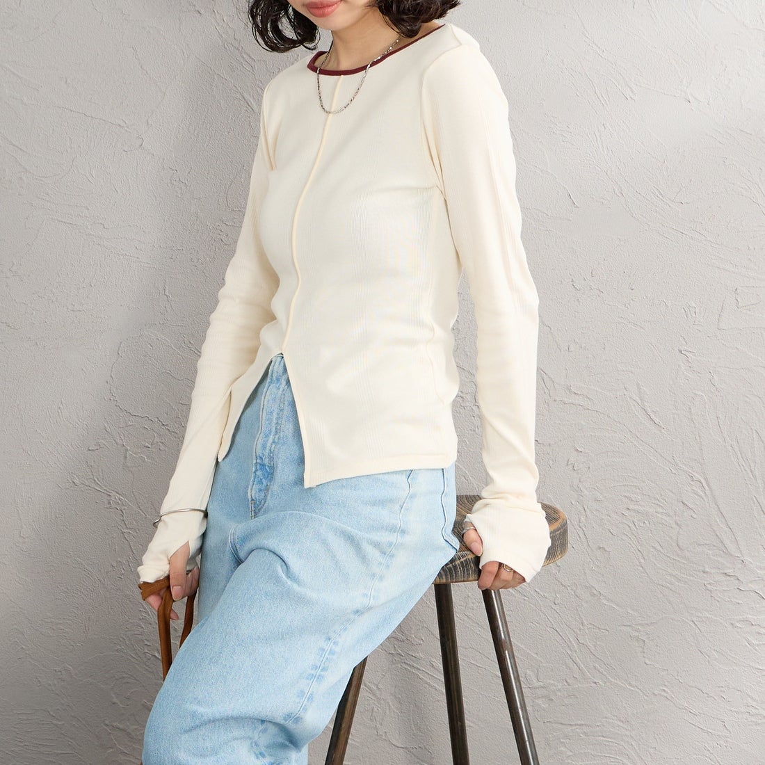 IVORY&&モデル身長：162cm 着用サイズ：F&&