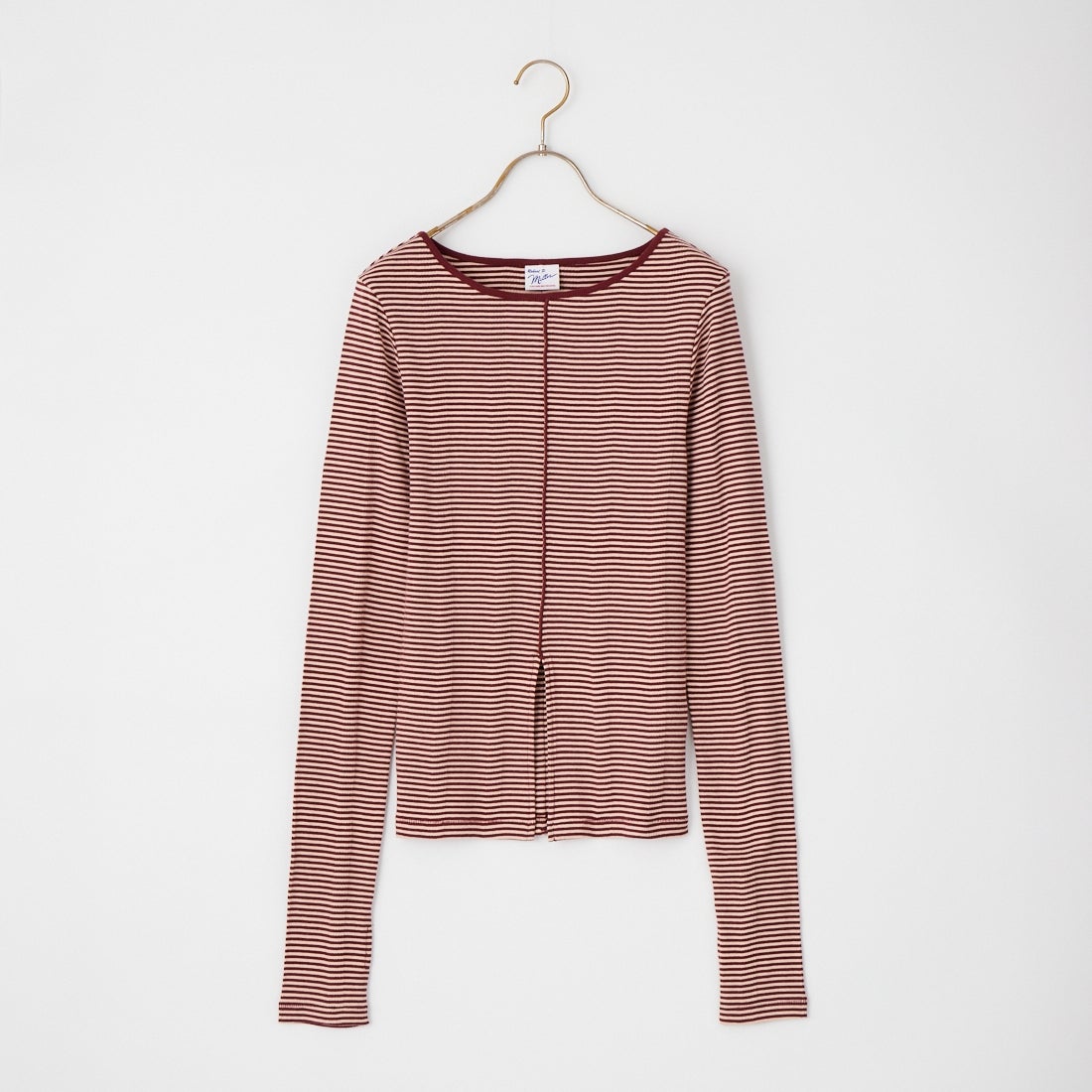 Robert P.Miller [ロバートピーミラー] 別注 スリット入り ボートネックカットソー [RM264-2042IN-JF] CLAY