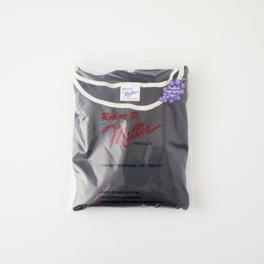 Robert P.Miller [ロバートピーミラー] 別注 スリット入り ボートネックカットソー [RM264-2042IN-JF] BLACK