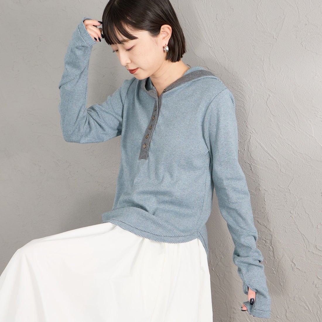CLOUD&&モデル身長：150cm 着用サイズ：F&&