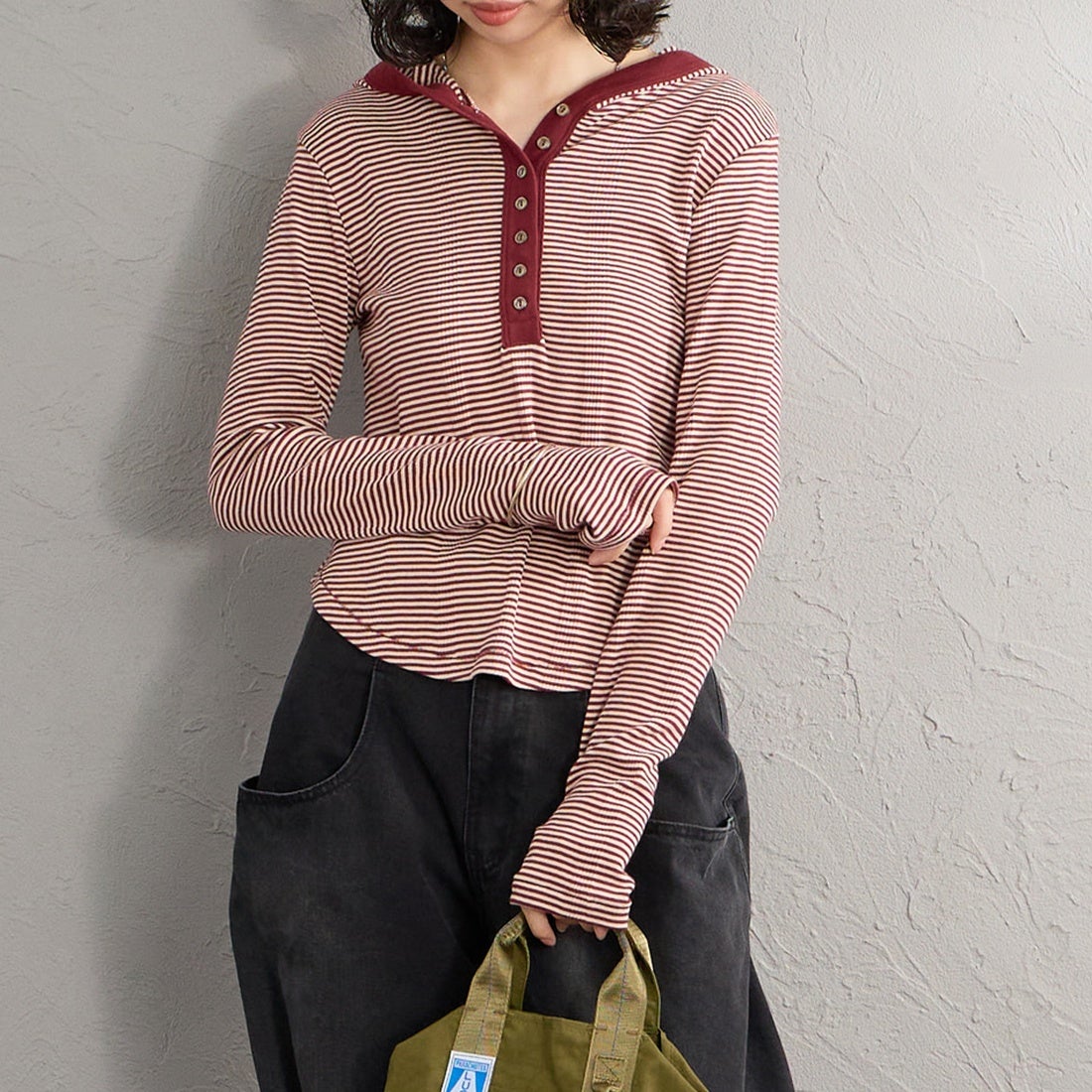 CLAY&&モデル身長：162cm 着用サイズ：F&&