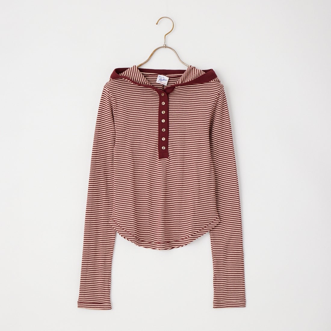 Robert P.Miller [ロバートピーミラー] 別注 ヘンリーネックフードカットソー [RM264-2283IN-JF] CLAY