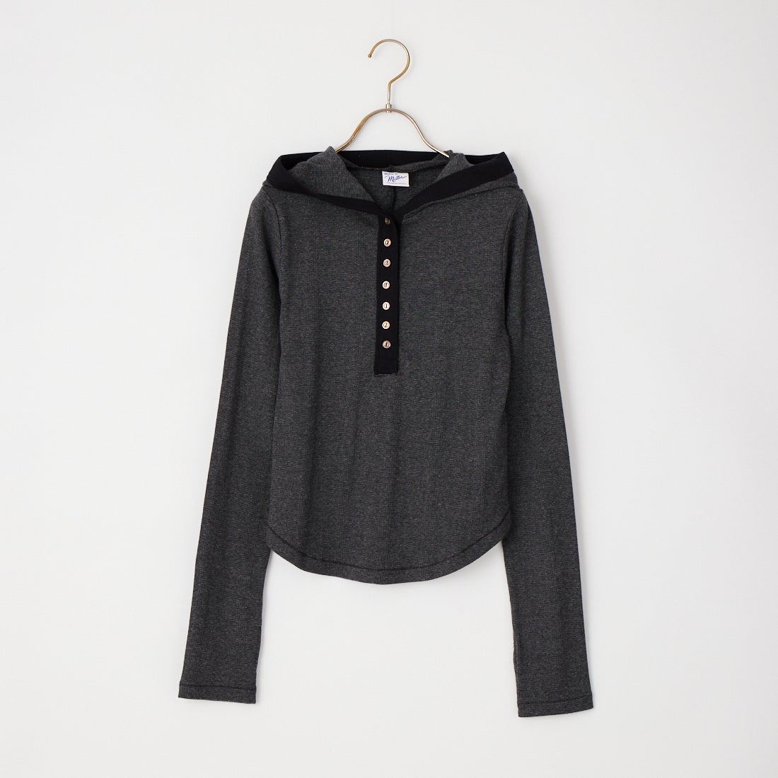 Robert P.Miller [ロバートピーミラー] 別注 ヘンリーネックフードカットソー [RM264-2283IN-JF] STONE