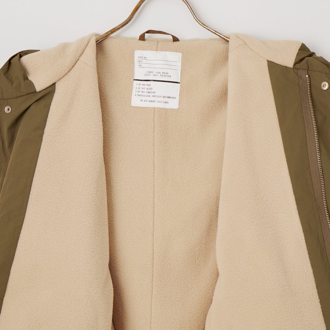 MILITARY [ミリタリー] 別注 裏フリース ショート丈モッズジャケット [1010-26789000-JF] 35 TAUPE
