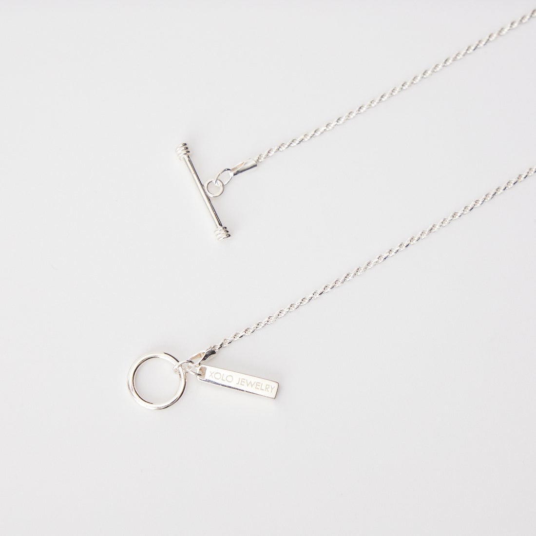 XOLO JEWELRY [ショロジュエリー] タイニーフレンチロープリンクネックレス [XON042-60] SILVER
