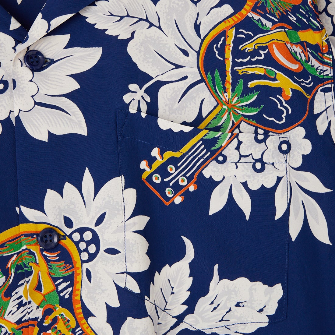 SUN SURF [サンサーフ] レーヨンハワイアンシャツ [SS39613] 128 NAVY