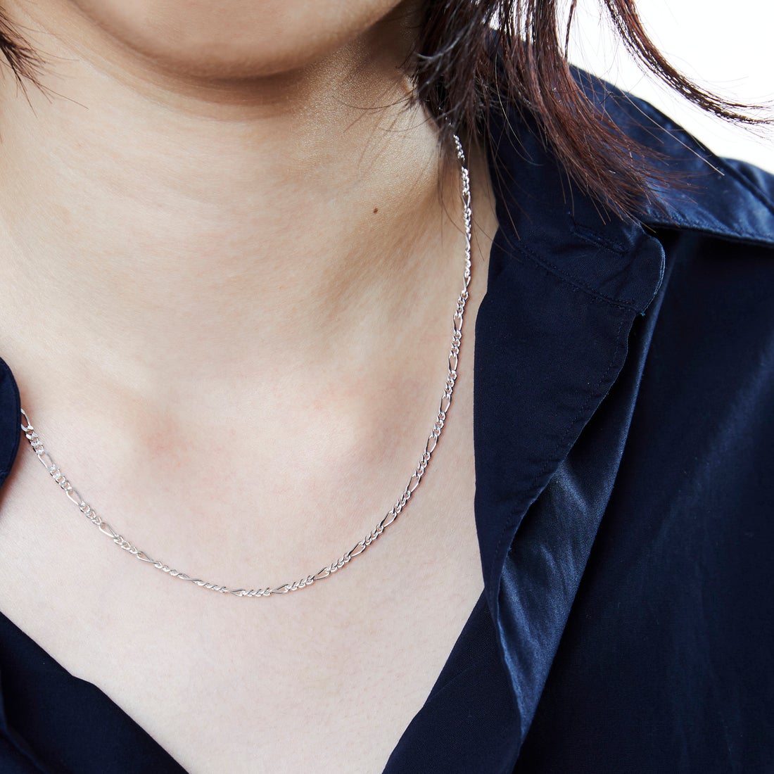 XOLO JEWELRY [ショロジュエリー] フィガロリンクネックレス [XON049-60] SILVER