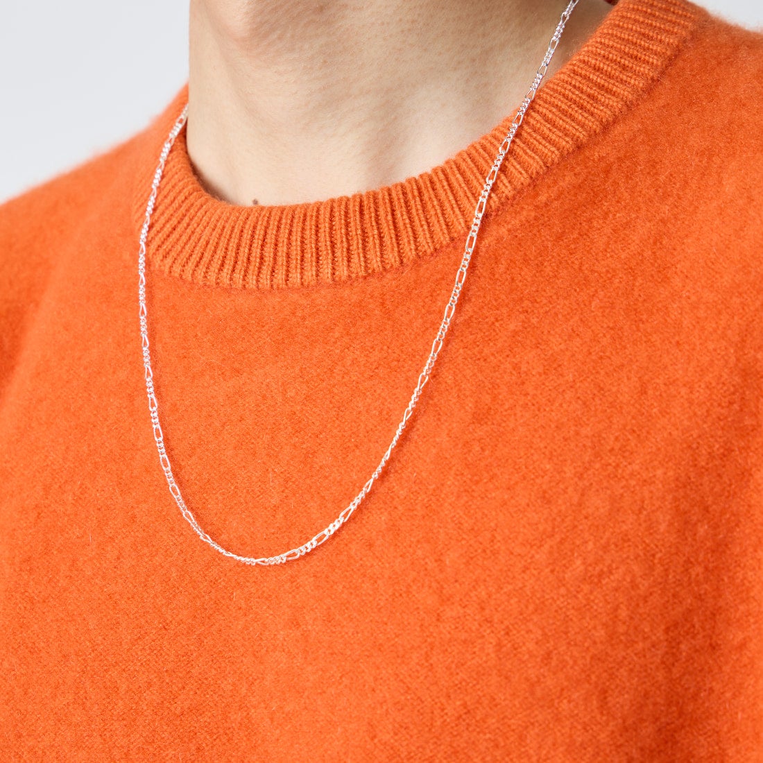 XOLO JEWELRY [ショロジュエリー] フィガロリンクネックレス [XON049-60] SILVER