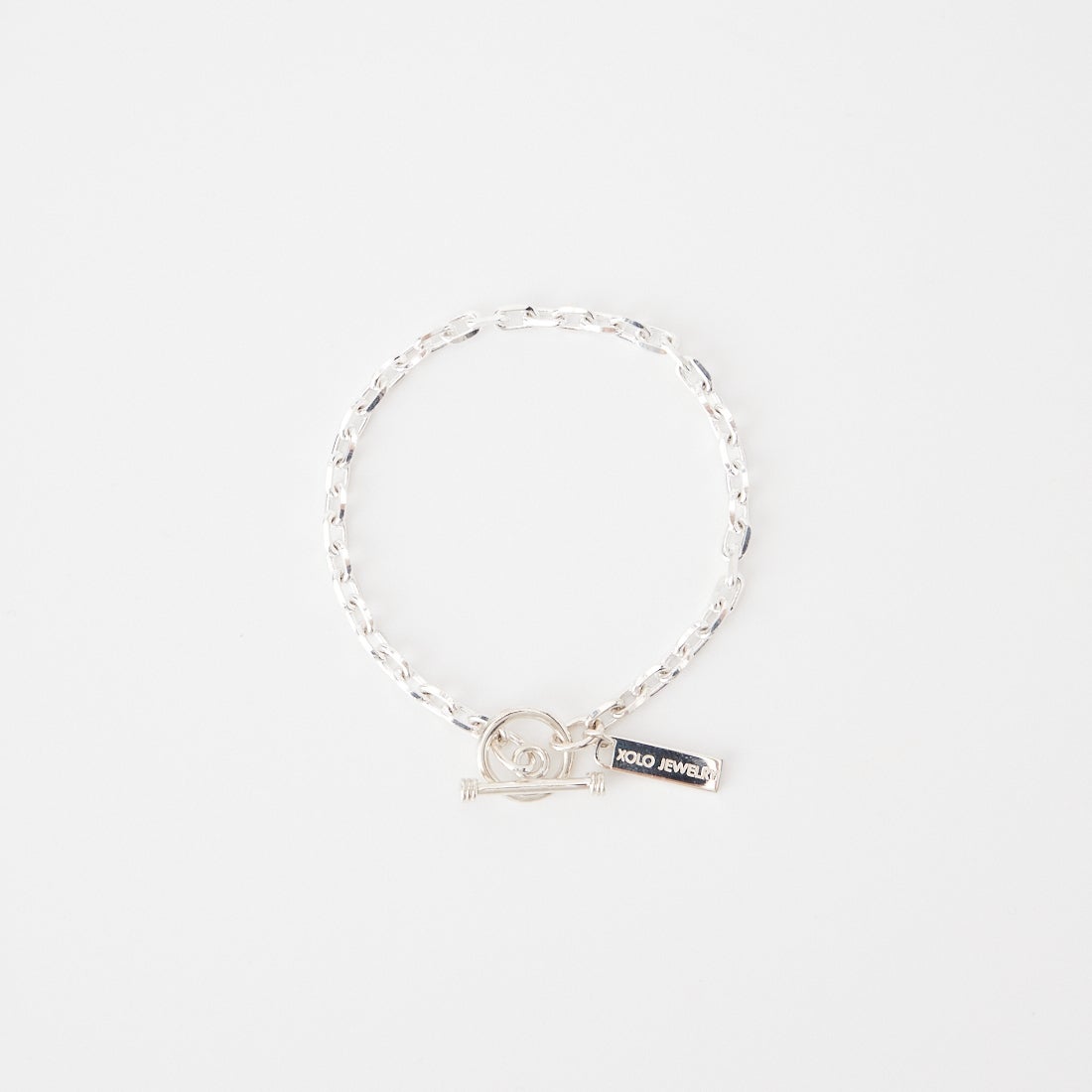 XOLO JEWELRY [ショロジュエリー] オーバルカットリンクブレスレット [XOB117-19] SILVER