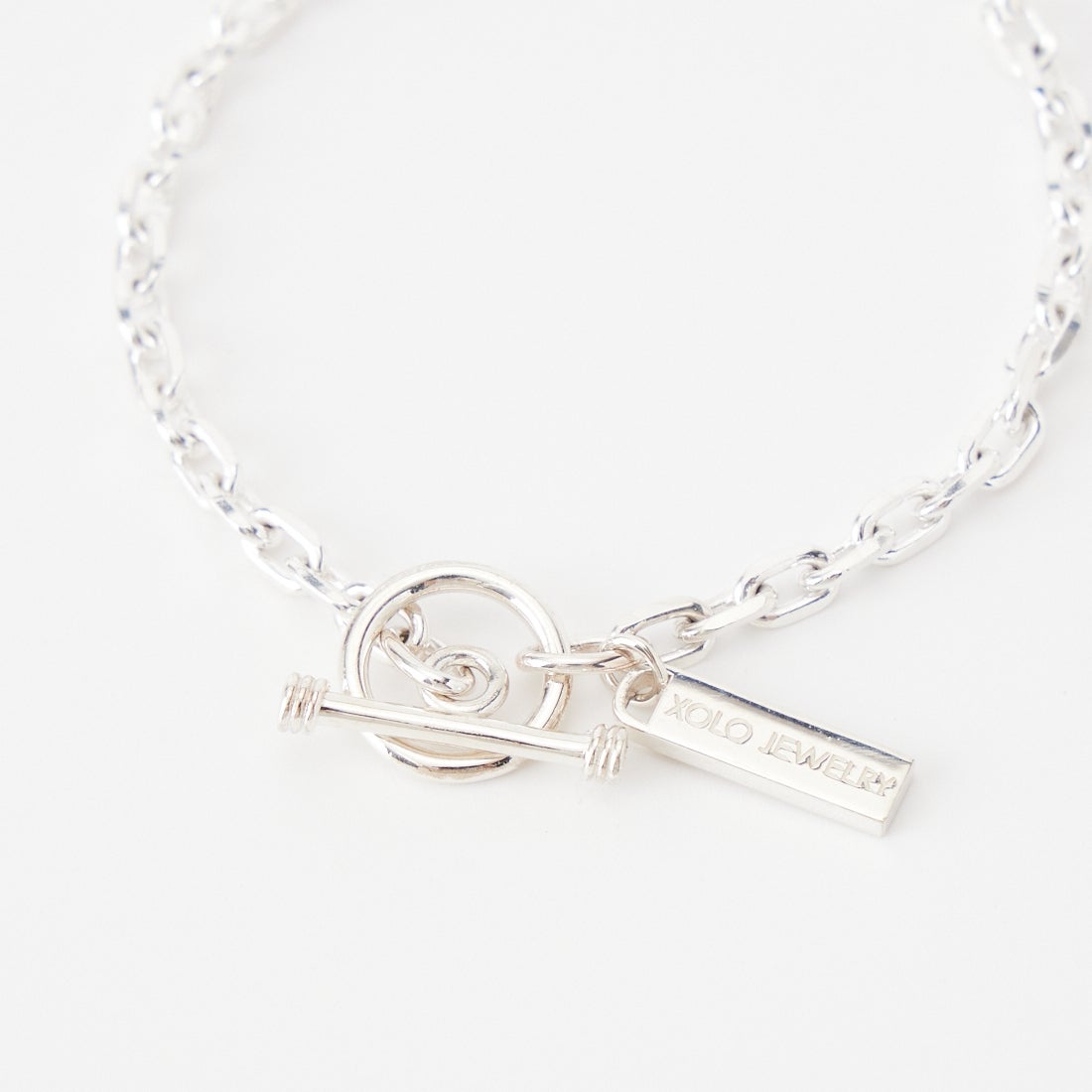 XOLO JEWELRY [ショロジュエリー] オーバルカットリンクブレスレット [XOB117-19] SILVER