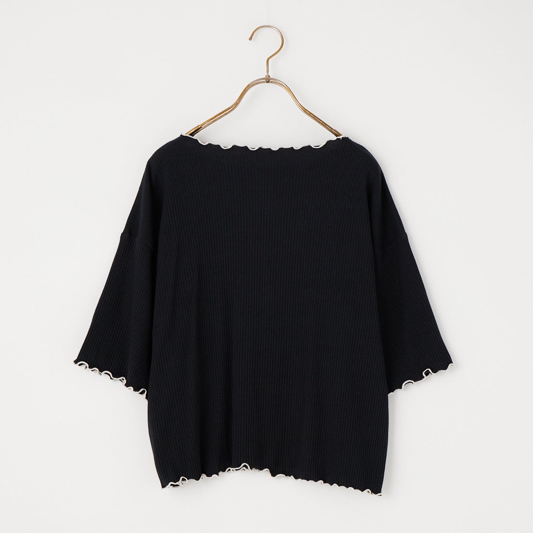 Jf Ready Made [ジェイエフレディメイド] ランダムテレコ配色メローTシャツ [3203101] 077 ﾌﾞﾗｯｸ