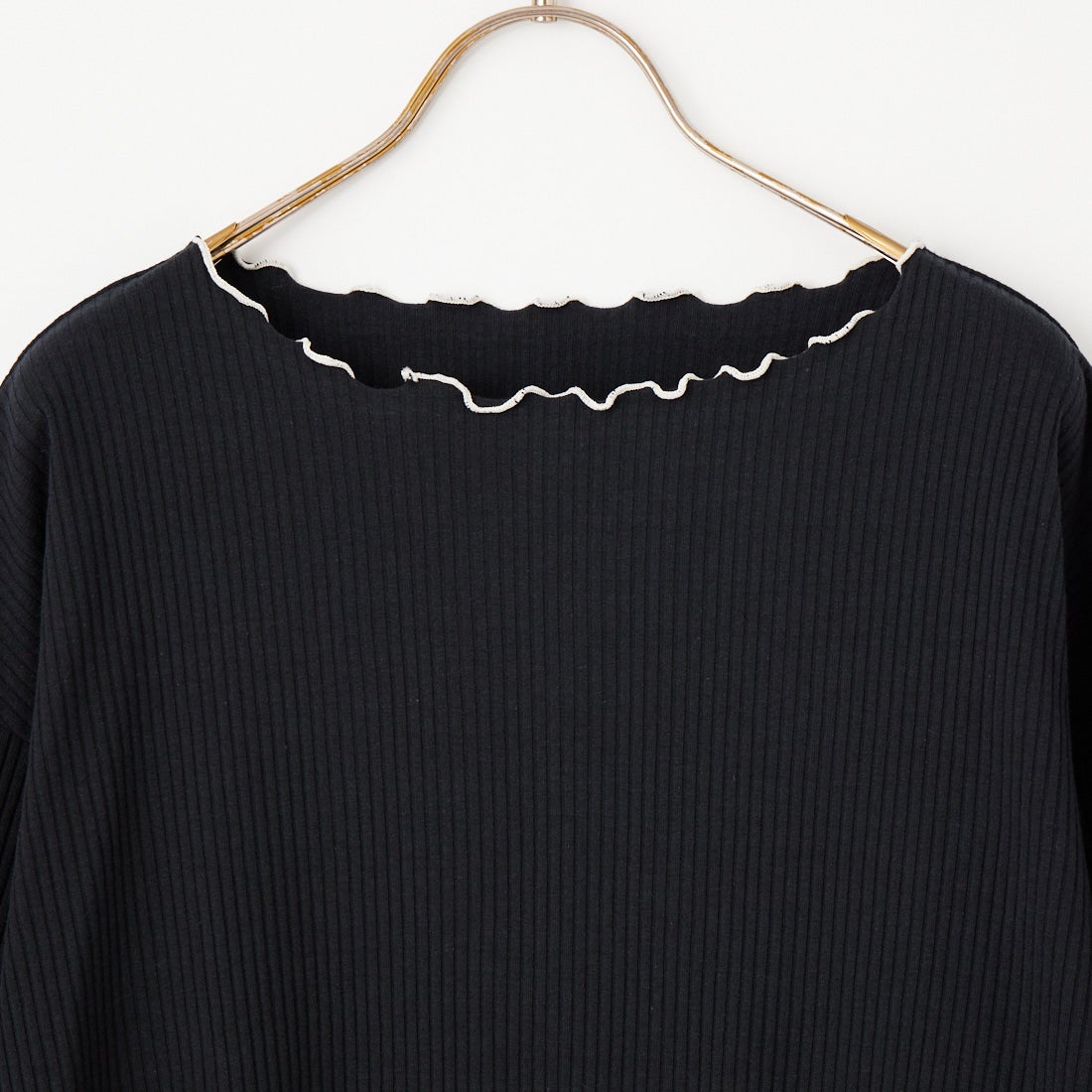 Jf Ready Made [ジェイエフレディメイド] ランダムテレコ配色メローTシャツ [3203101] 077 ﾌﾞﾗｯｸ