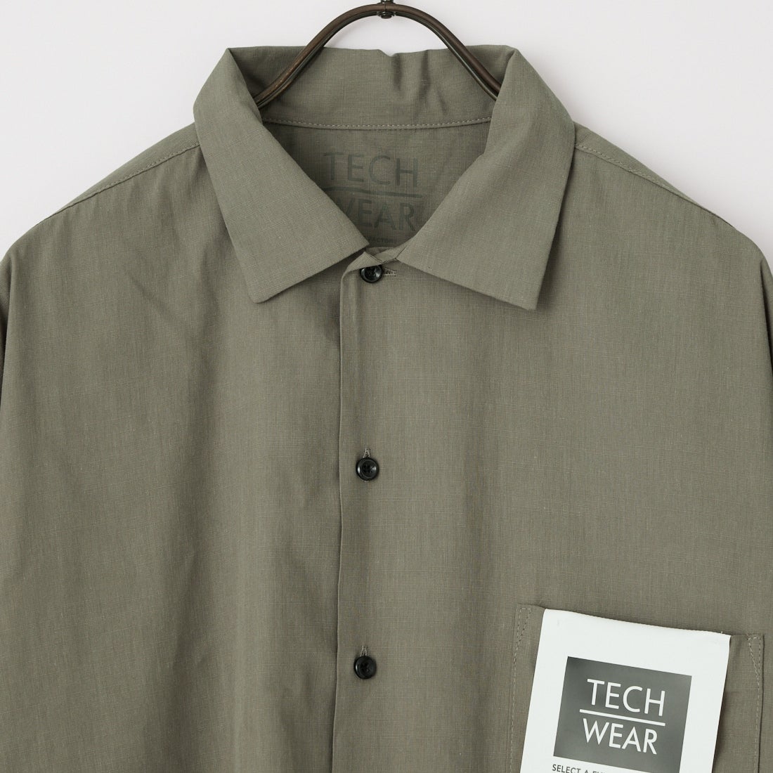 Jeans Factory Clothes [ジーンズファクトリークローズ] テックリネン半袖ワンナップカラーシャツ [EPC-63100] 3 ｸﾞﾚｰ