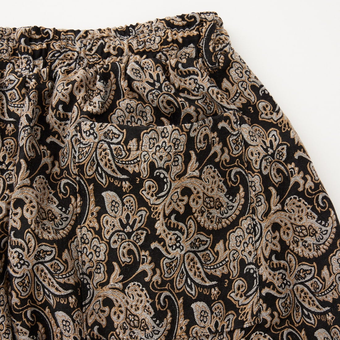 Jeans Factory Clothes [ジーンズファクトリークローズ] ペイズリージャカードイージーパンツ [AK262141] BLACK