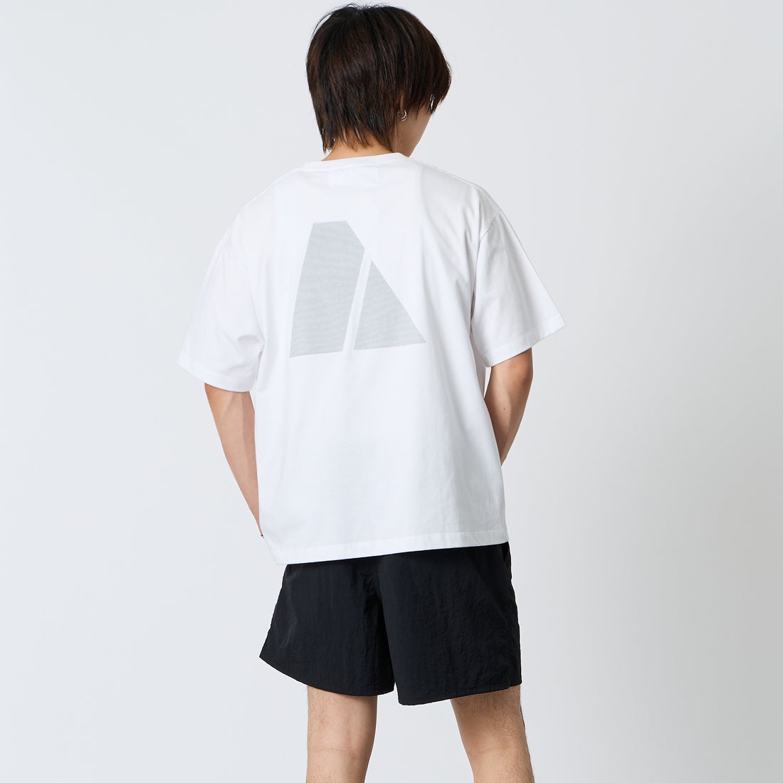 MADE IN STANDARD [メイドインスタンダード] 別注 ARMY ショートスリーブTシャツ [ARMY-TEE-JF]ﾎﾜｲﾄ &&モデル身長：177cm 着用サイズ：M&&