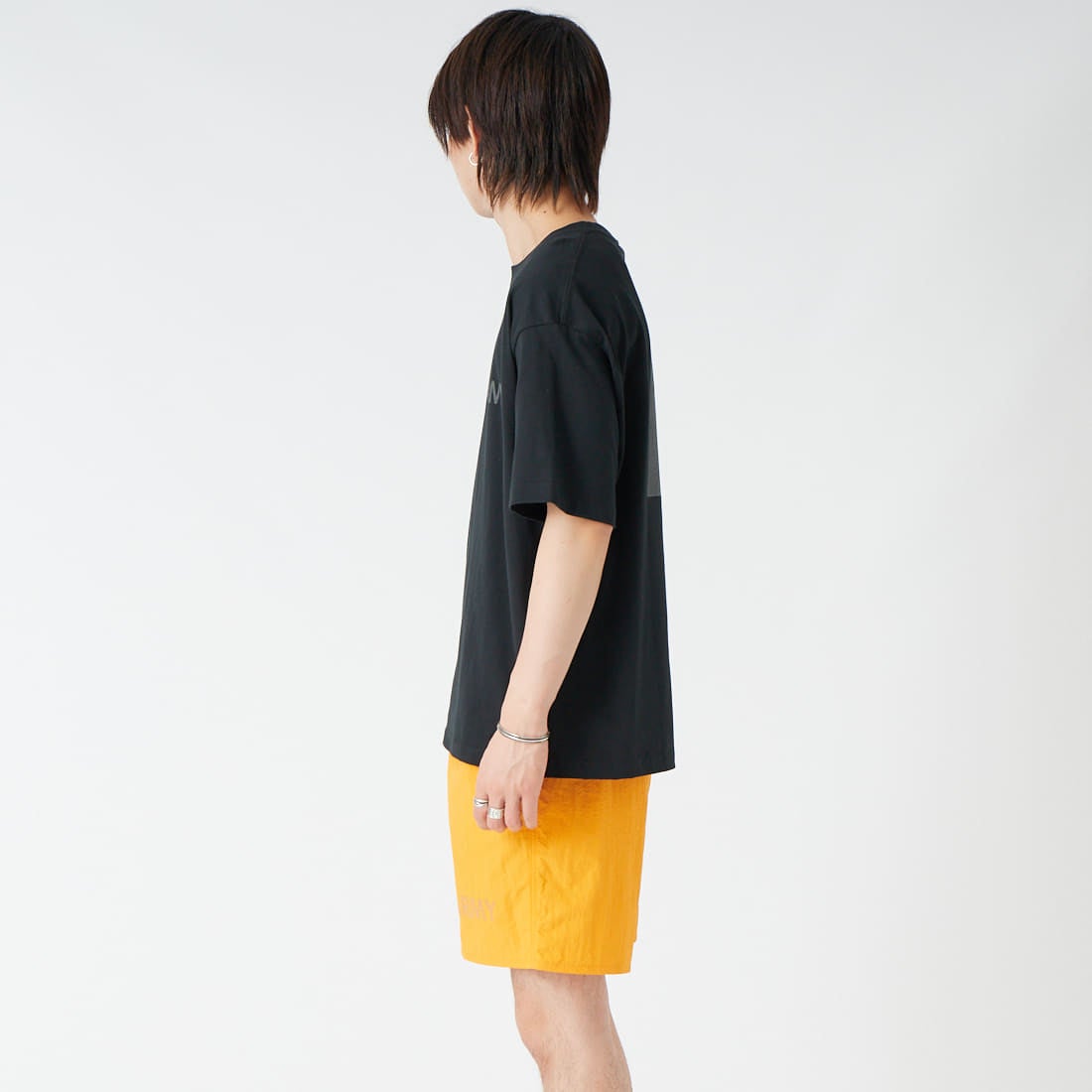 MADE IN STANDARD [メイドインスタンダード] 別注 ARMY ショートスリーブTシャツ [ARMY-TEE-JF]ｽﾐ &&モデル身長：177cm 着用サイズ：M&&
