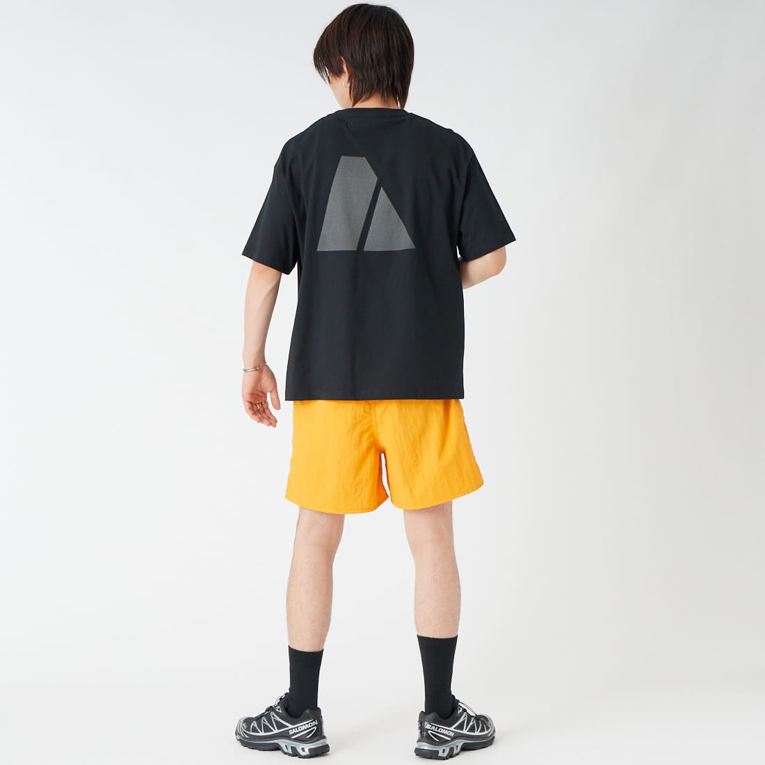 MADE IN STANDARD [メイドインスタンダード] 別注 ARMY ショートスリーブTシャツ [ARMY-TEE-JF]ｽﾐ &&モデル身長：177cm 着用サイズ：M&&