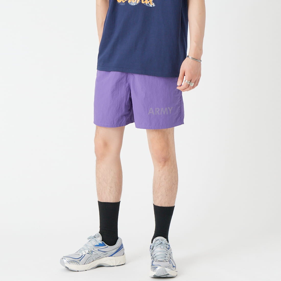 PURPLE&&モデル身長：177cm 着用サイズ：S&&