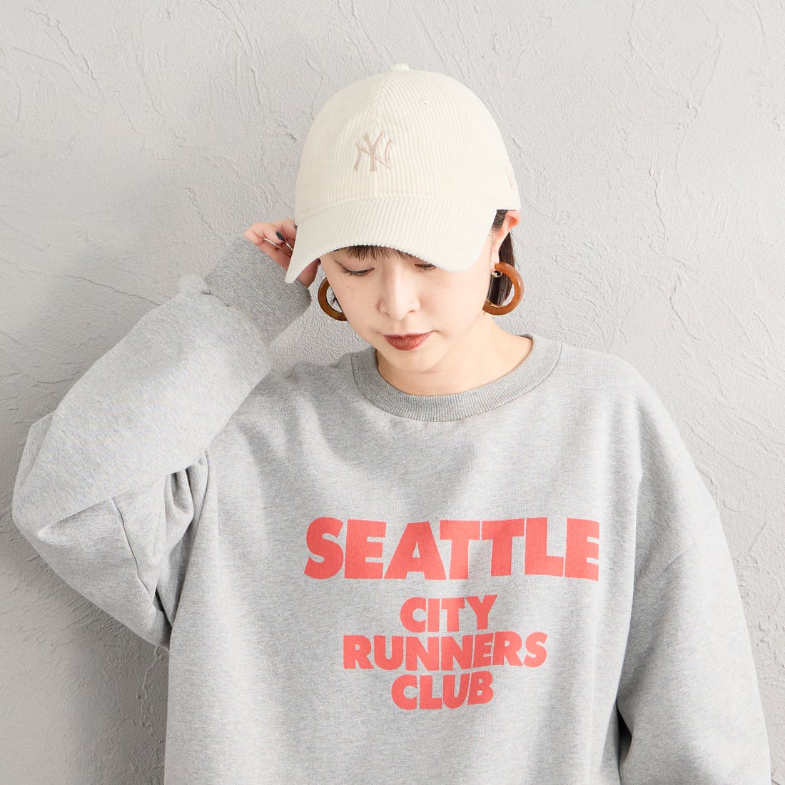 NEW ERA [ニューエラ] 別注 9TWENTY コーデュロイキャップ ニューヨーク・ヤンキース [15401139-JF] IVORY