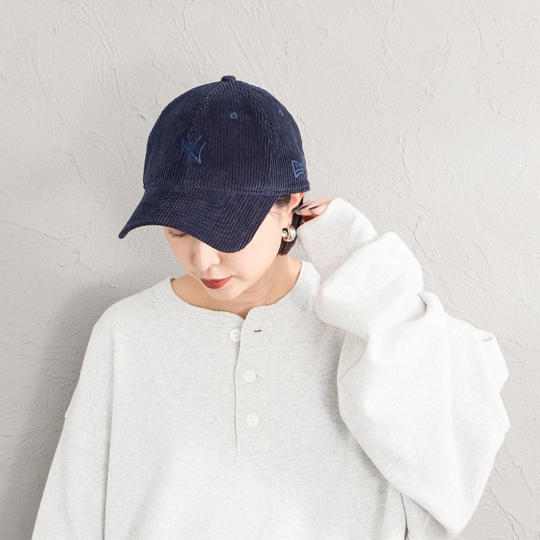 NEW ERA [ニューエラ] 別注 9TWENTY コーデュロイキャップ ニューヨーク・ヤンキース [15401138-JF] NAVY
