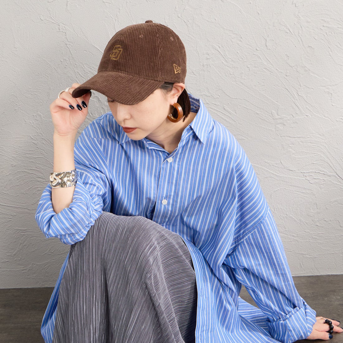 NEW ERA [ニューエラ] 別注 9TWENTY コーデュロイキャップ サンディエゴ・パドレス [15401137-JF] D.BROWN
