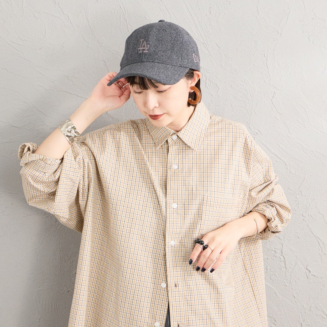 NEW ERA [ニューエラ] 別注 9TWENTY ウールキャップ ロサンゼルス・ドジャース [15401135-JF] GRAY
