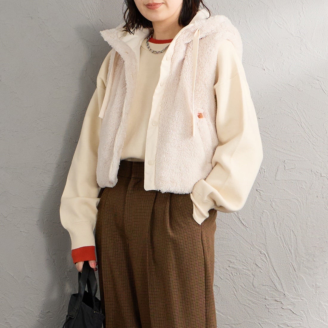 BEIGE&&モデル身長：160cm 着用サイズ：F&&