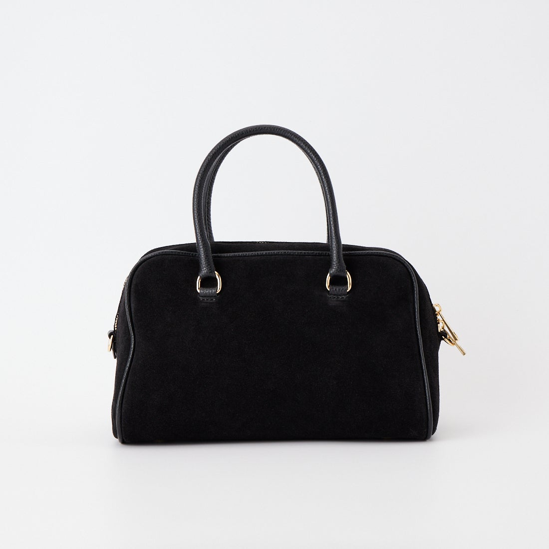 AULENTTI [オウレンティ] 別注 2WAYスエードボストンバッグ [DI-3014-SCDO-JF] BLACK