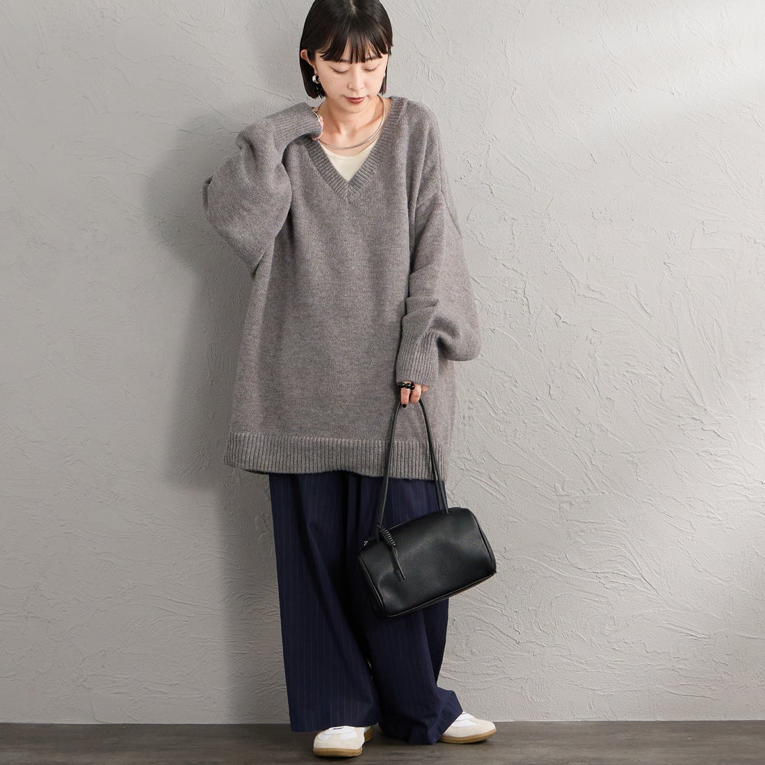&MyuQ [アンドミューク] KORO ボストンバッグ [MCB141-L] BLACK