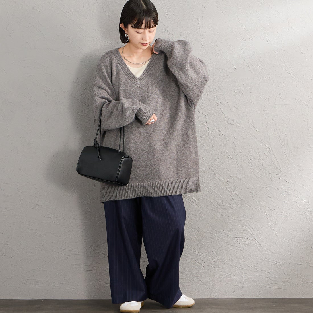 &MyuQ [アンドミューク] KORO ボストンバッグ [MCB141-L] BLACK