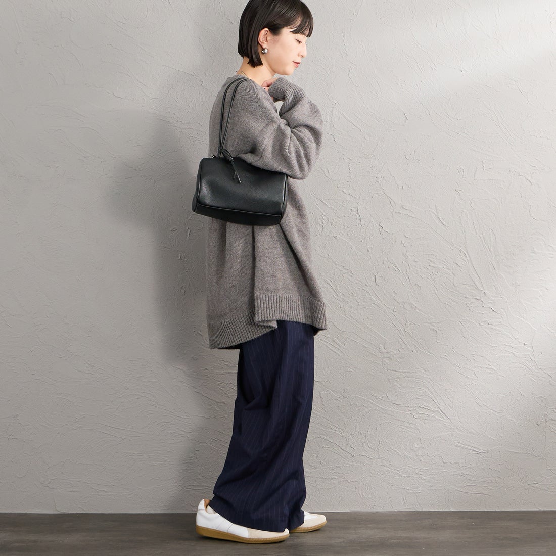&MyuQ [アンドミューク] KORO ボストンバッグ [MCB141-L] BLACK