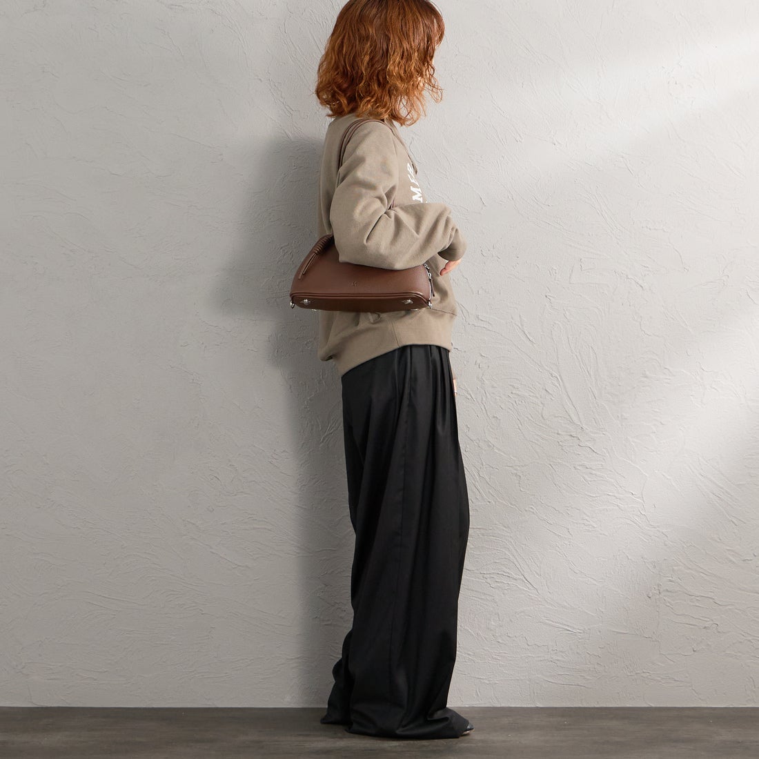 &MyuQ [アンドミューク] HACO ショルダーバッグ [MCB142] DK.BROWN