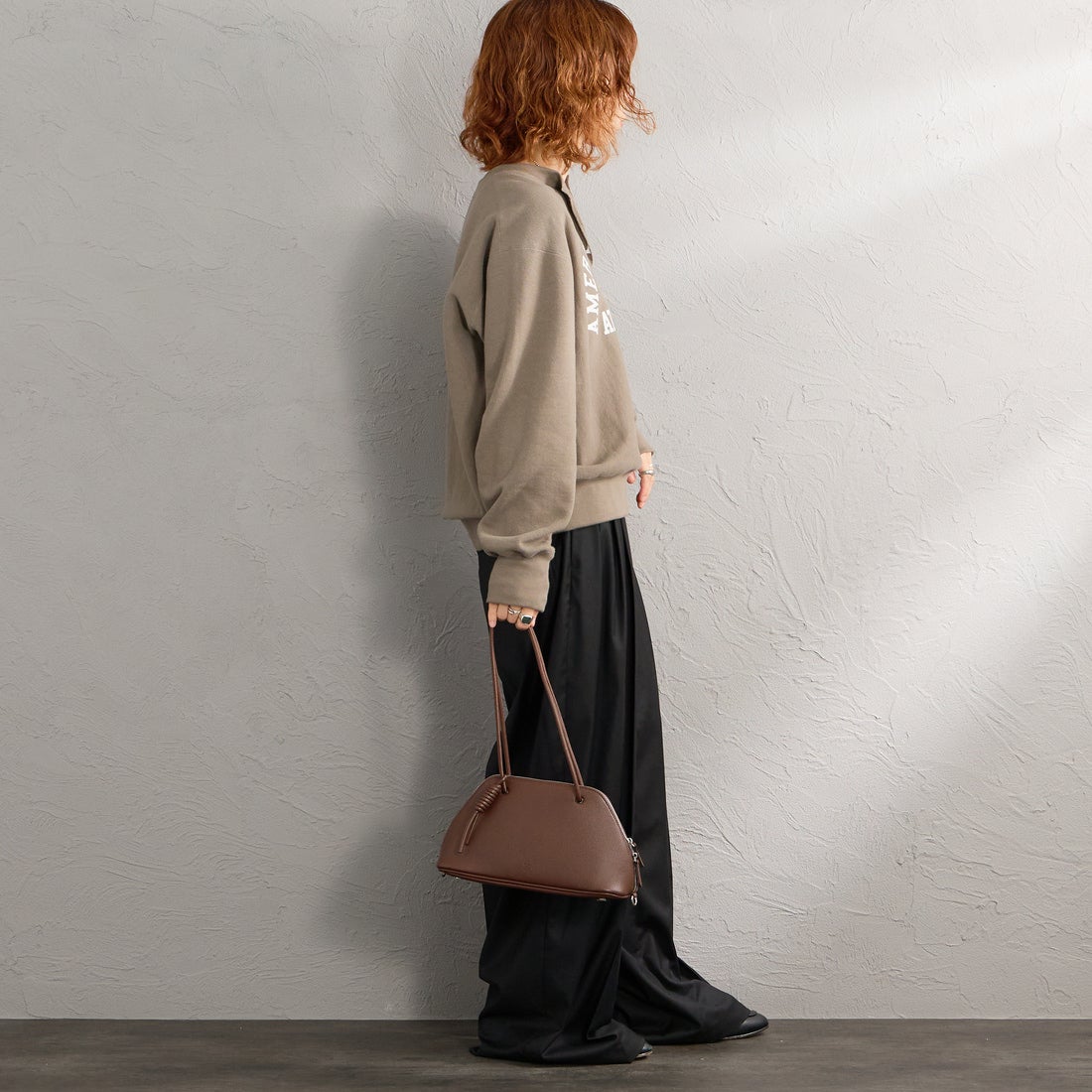 &MyuQ [アンドミューク] HACO ショルダーバッグ [MCB142] DK.BROWN