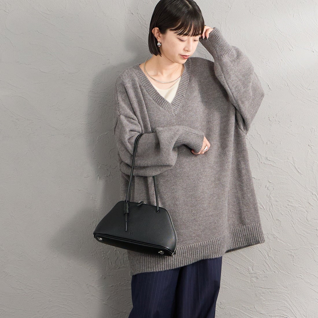&MyuQ [アンドミューク] HACO ショルダーバッグ [MCB142] BLACK