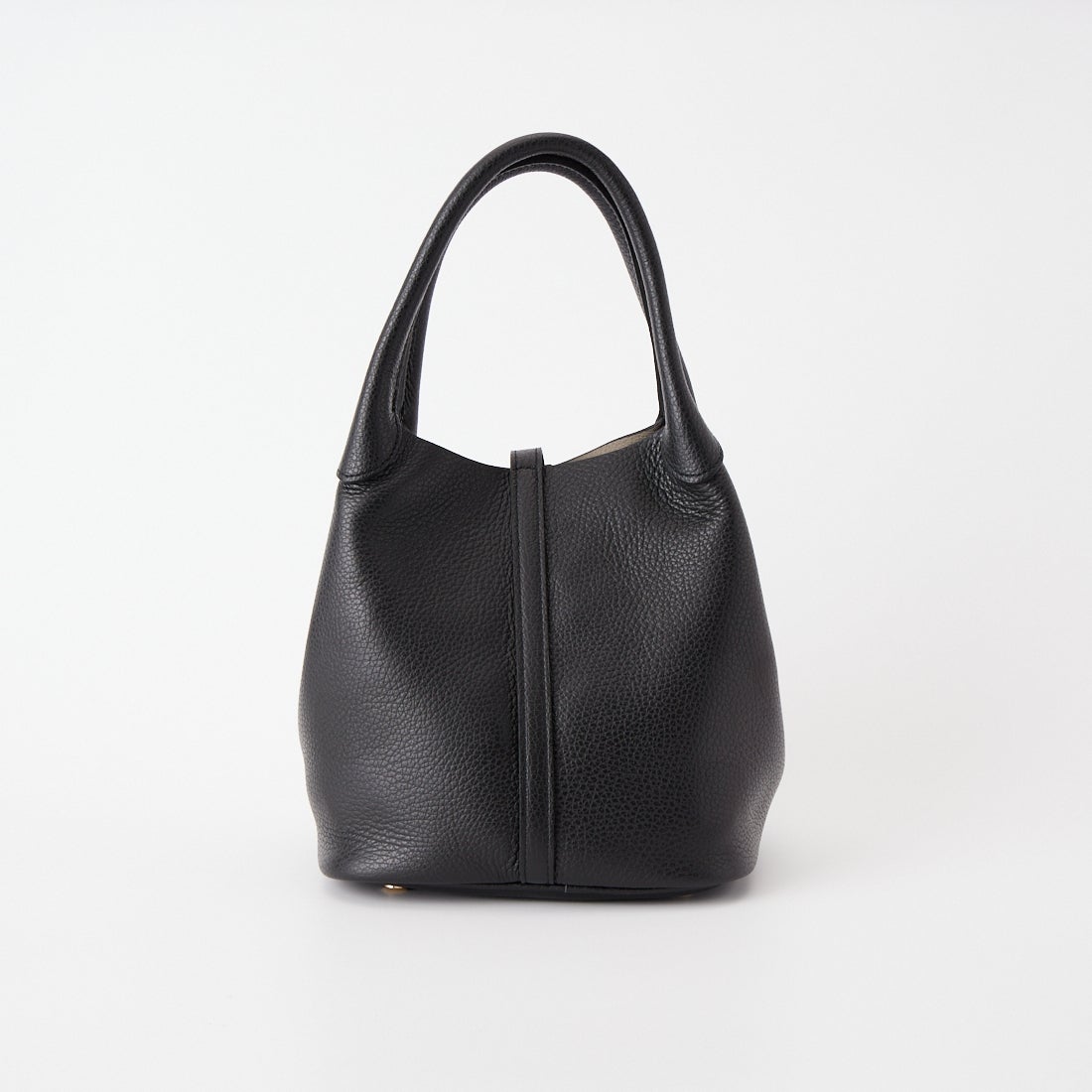 VIOLAd'ORO [ヴィオラドーロ] TRERO イタリアンWフェイスレザー ベルトトートバッグ [V-1573] BLACK/GRAY
