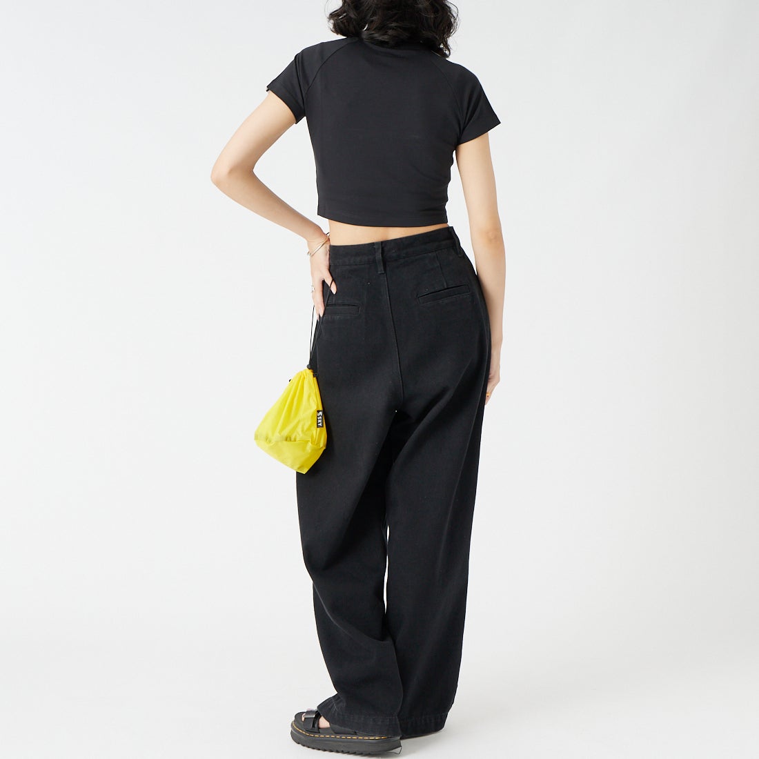 adidas Originals [アディダス オリジナルス] スリーストライプス ベビーTシャツ [VD671] KG3700 &&モデル身長：162cm 着用サイズ：M&&