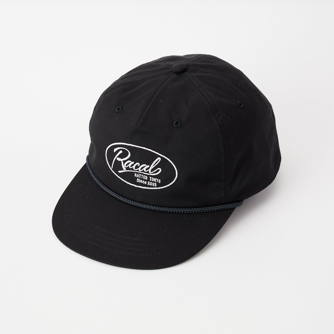 RACAL [ラカル] ロゴ刺繍アンストラクチャードキャップ [RL-26-1434] BLACK