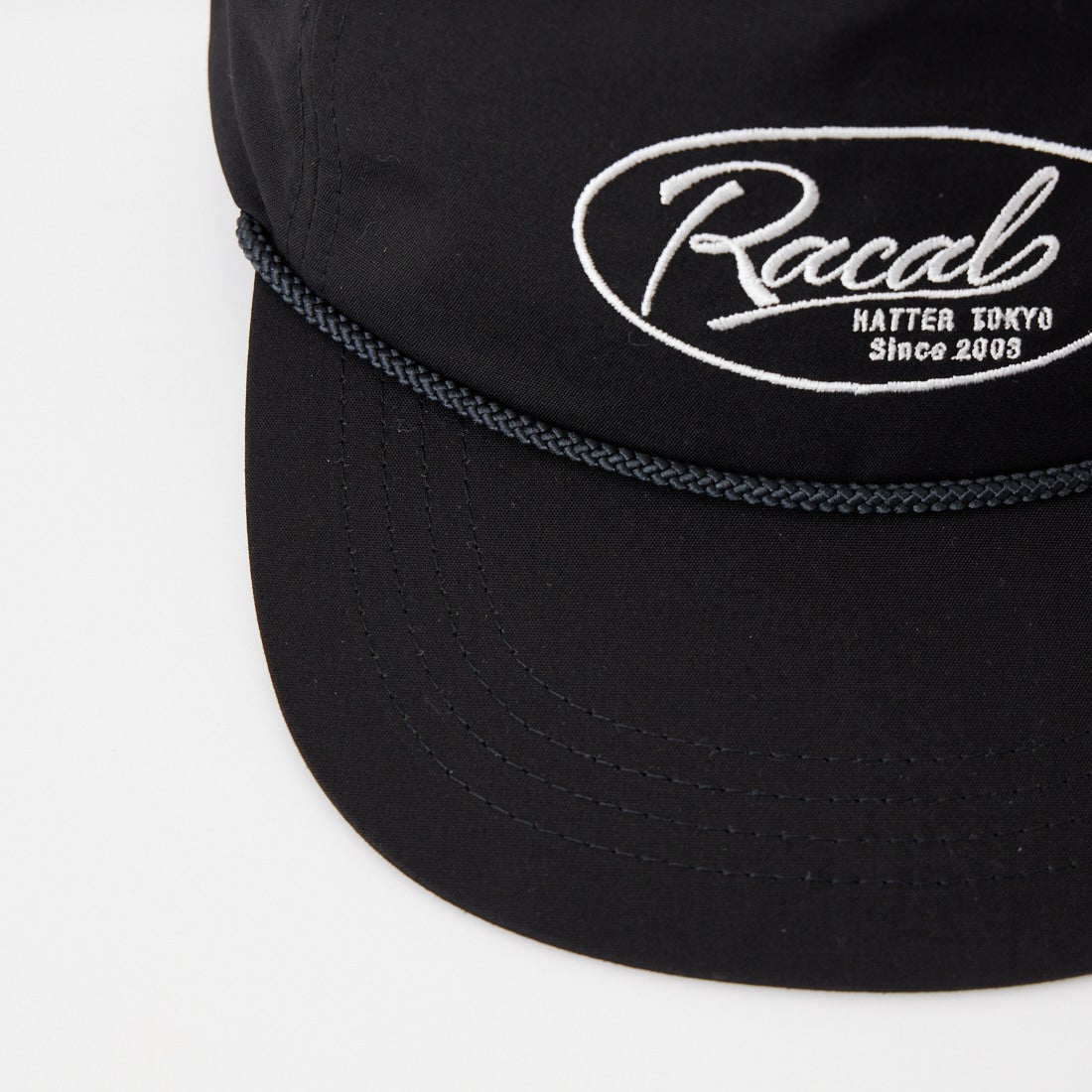 RACAL [ラカル] ロゴ刺繍アンストラクチャードキャップ [RL-26-1434] BLACK