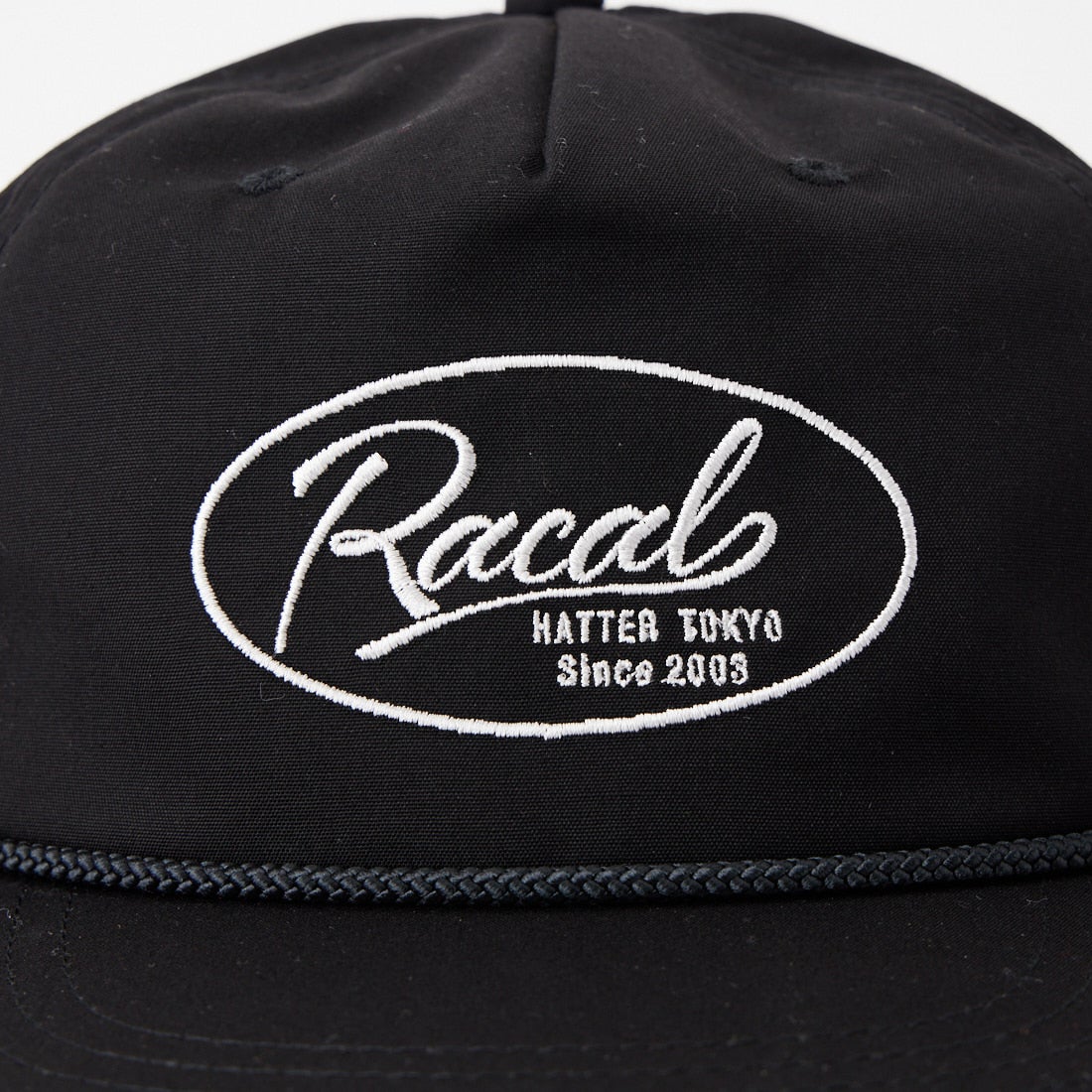 RACAL [ラカル] ロゴ刺繍アンストラクチャードキャップ [RL-26-1434] BLACK