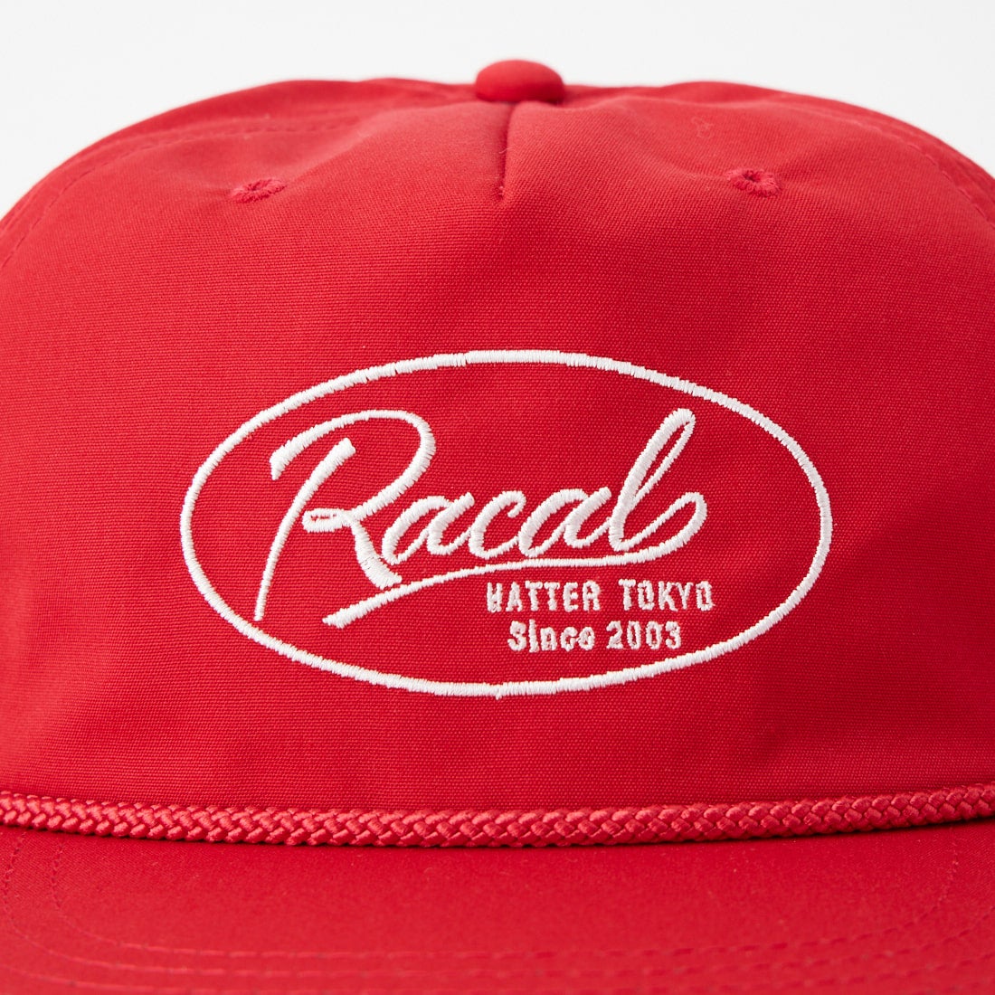 RACAL [ラカル] ロゴ刺繍アンストラクチャードキャップ [RL-26-1434] RED