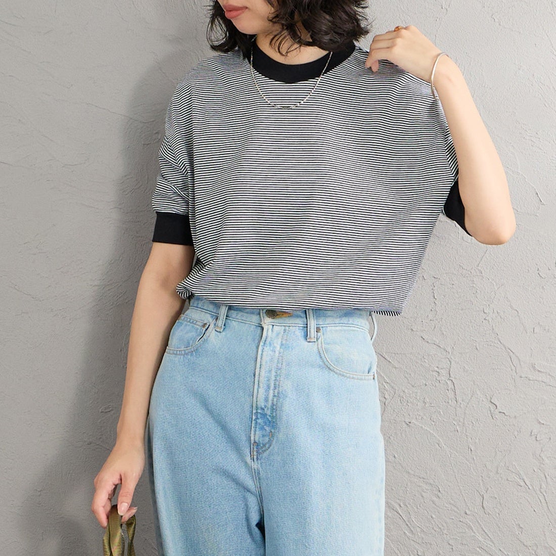 BLACK&&モデル身長：162cm 着用サイズ：F&&