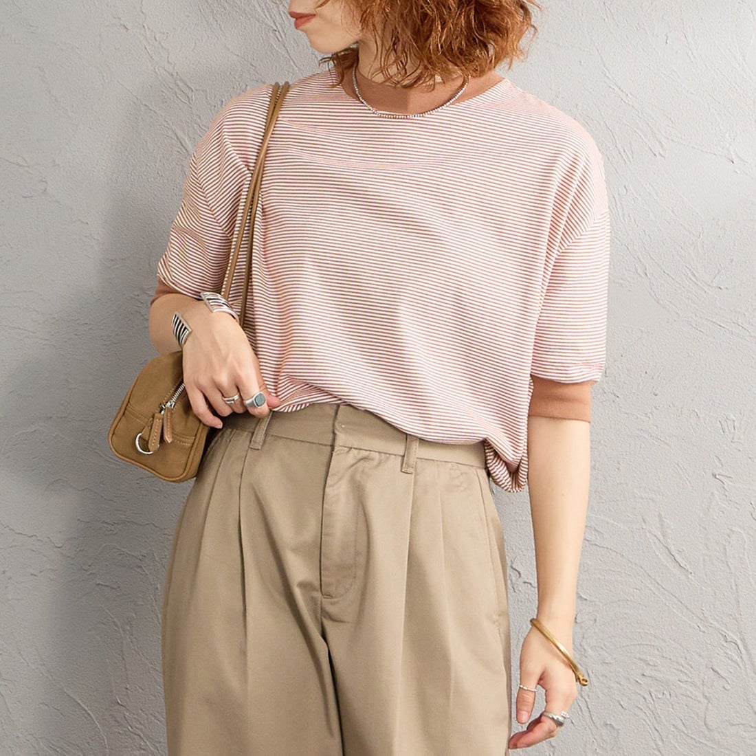 BROWN&&モデル身長：162cm 着用サイズ：F&&
