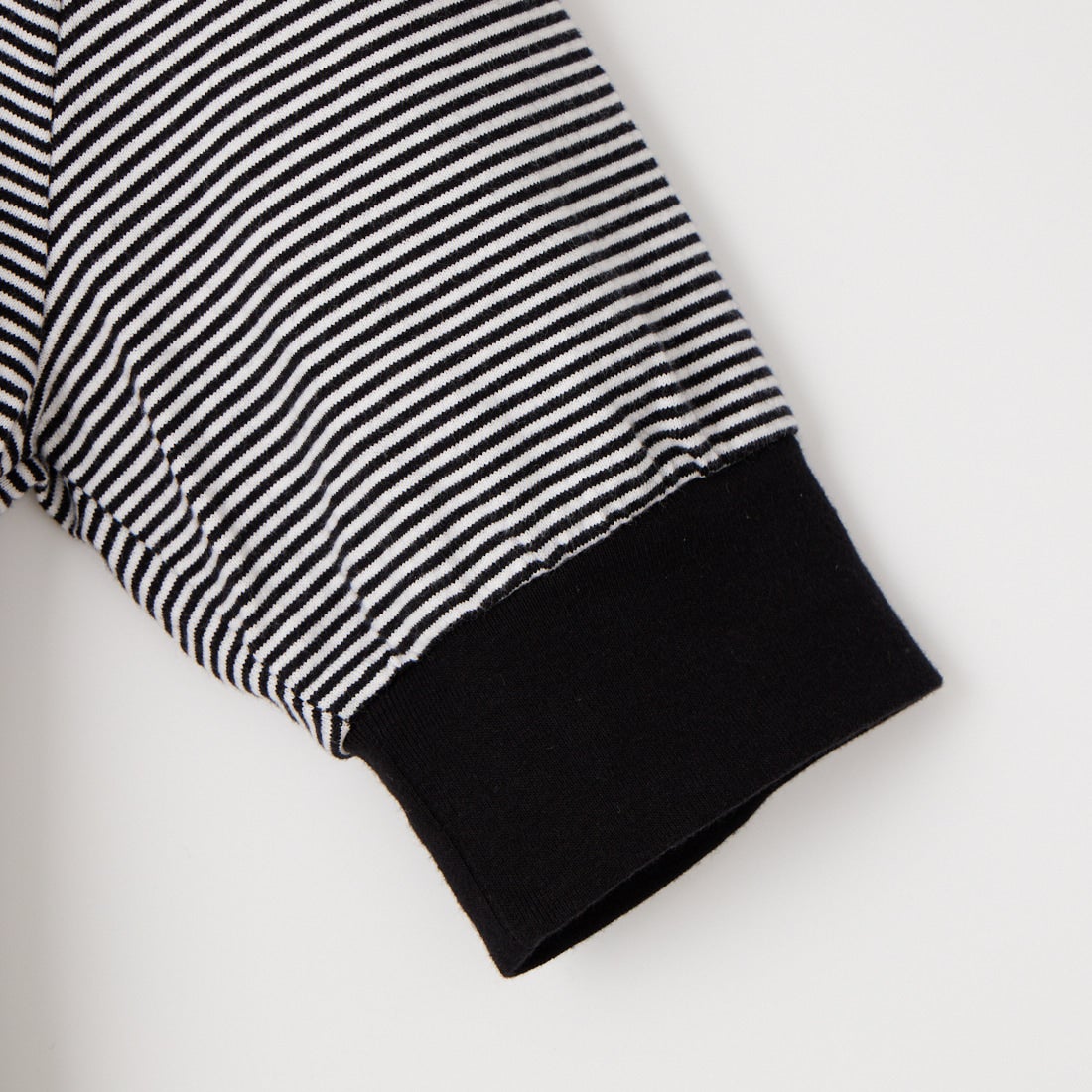 MEYAME [メヤメ] ボーダーハーフスリーブTシャツ [MEY-2438] BLACK
