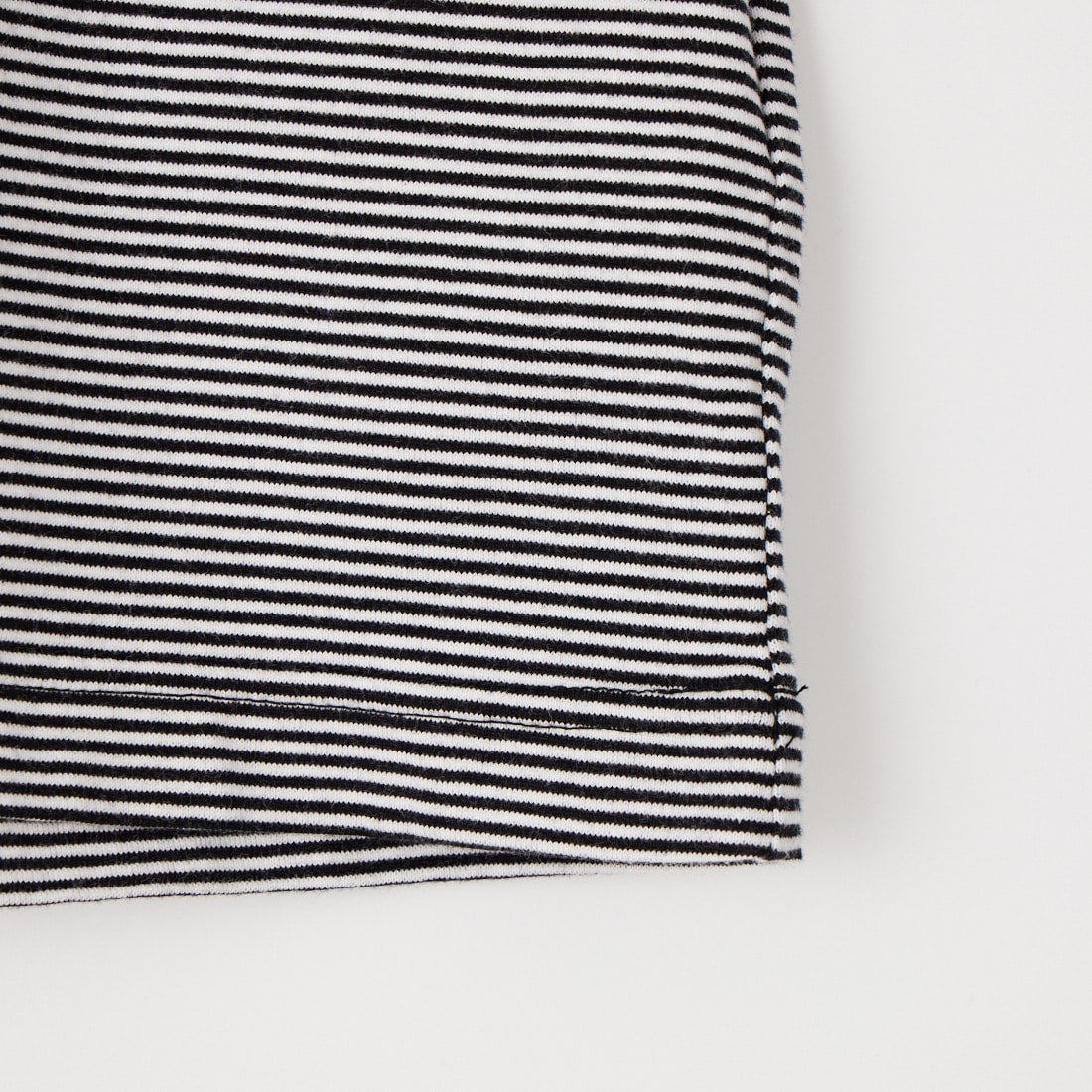 MEYAME [メヤメ] ボーダーハーフスリーブTシャツ [MEY-2438] BLACK