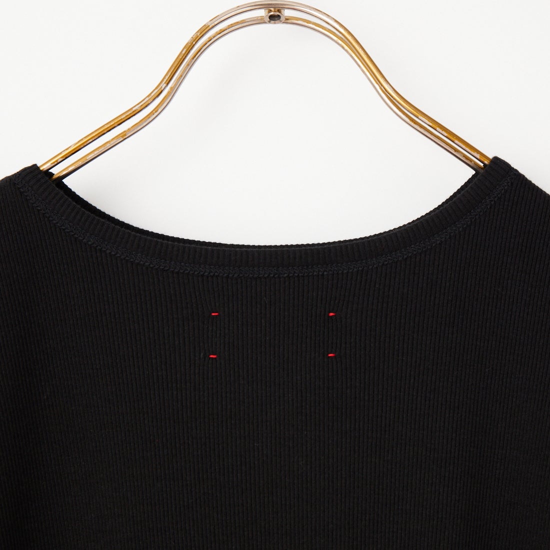 MEYAME [メヤメ] ソフトリブハーフスリーブTシャツ [MEY-2336] BLACK